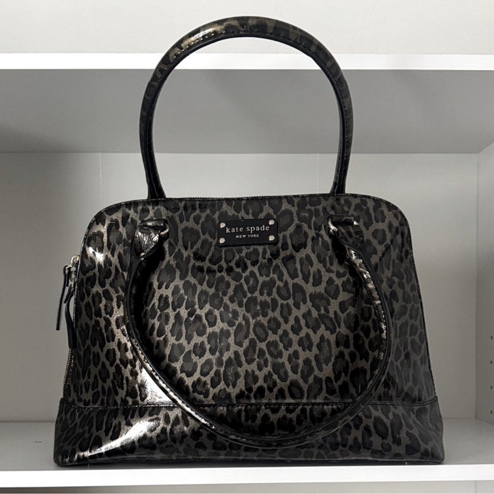 Kate Spade NWOT LTD EDITION Wellesley Rachelle Leopard Patent Leather Satchel